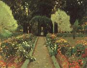 Prats, Santiago Rusinol Garden in Aranjuez oil painting artist